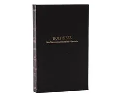 KJV Holy Bible: Pocket New Testament with Psalms and Proverbs, Black Softcover, Red Letter, Comfort Print: King James Version