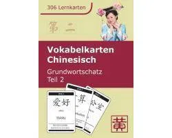 Vokabelkarten Chinesisch Grundwortschatz 02