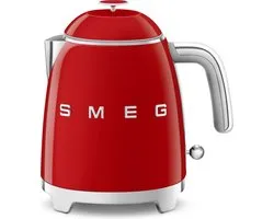 SMEG KLF05RDEU Mini Waterkoker - 0,8 Liter - 1400W - Dubbelwandig - RVS Kalkfilter - '50s Style - Rood