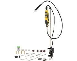 Powerplus Multitool rotatif POWX1324 - Multifonction - 135 W - Vitesse variable - Incl. Support, flexible, 40 accessoires