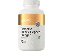 Superfoods - Turmeric + Black Pepper + Ginger 90 Tablets OstroVit