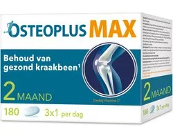 Osteoplus Tabletten Max Glucosamine, Chondroïtine, MSM en Vitamine C - Voor Gezond Kraakbeen – 180 tabletten