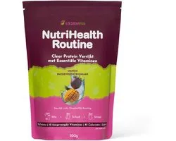 Essenvia Clear Protein – Dagelijkse whey eiwitpoeder met 12 vitamines – Licht en verfrissend – Geen opgeblazen gevoel – Mango-Passievruchtensmaak - 500 gram (20 shakes)