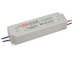 Mean Well SCHAKELENDE VOEDING - 1 UITGANG - 35 W - 24 V