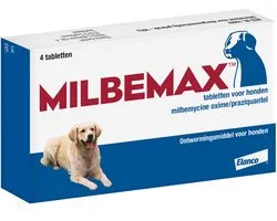 Milbemax Milbemax Hond - Anti wormenmiddel - 4 tab 10 Tot 75 Kg