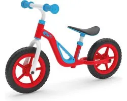 Vélo d'équilibre léger Chillafish Charlie avec poignée pour les tout-petits de 18 à 48 mois, roues de 10 pouces avec pneus en caoutchouc, guidon et selle réglables
