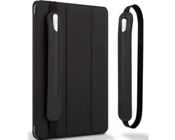 Étui de protection pour stylet de tablette - Étui en cuir pour stylet capacitif - Pour Apple Pencil - Étui élastique de rangement pour stylet tactile iPad - Facile à installer et à retirer - Zwart