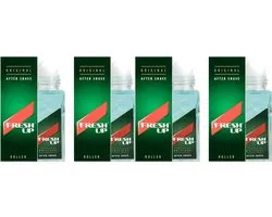 Fresh Up After Shave Roller - Verzorgende aftershave met menthol en hamamelis - 4 x 100 ml