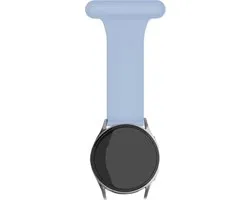 Bracelet de montre intelligente Strap-it 22 mm - Bracelet d'infirmière en Siliconen - Convient pour Samsung Galaxy Watch 1 46 mm / Watch 3 45 mm / Gear S3 Classic & Frontier - Polar Vantage M / M2 / Grit X / Grit X Pro - OnePlus Watch - Bleu clair