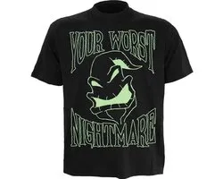 Spiral The Nightmare Before Christmas - Nightmare Before Christmas Heren Tshirt - M - Zwart