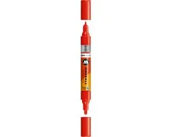 Molotow ONE4ALL - Marqueur double acrylique rouge 1,5 - 4 mm
