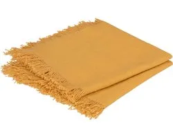 Atmosphera Maha servetten set van 2 - Katoen - Okergeel - 40 x 40 cm