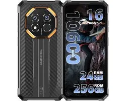 Smartphone robuste OUKITEL G7 - 24 Go de RAM - 256 Go de ROM - 6,52 pouces - 10600 mAh - Android 16 - Téléphone d'extérieur IP68/IP69K - Gemini Ai - Appareil photo 64 MP - NFC GPS - Noir