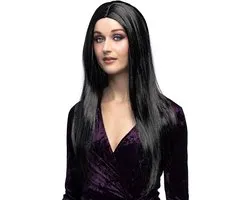 Boland - Pruik Heks zwart Zwart - Steil - Lang - Vrouwen - Heks - Halloween en Horror