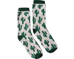Cozi Studio Kleurrijke, Speelse en Grappige One-Size Katoen Sokken voor Mannen & Vrouwen - Pizza, Donuts, Avocado & Meer - Perfekt Cadeau, Funny Socks, Heren & Dames, Cactus Sokken
