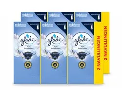 6 x Glade - Touch & Fresh Navulling - Pure Clean Linen - 2 × 10 ml - Voordeelverpakking - 6 stuks