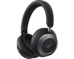 Casque supra-auriculaire sans fil Soundcore by Anker Space One Pro Zwart - Casque - Réduction Active du bruit, connexion multipoint, autonomie de 60 heures, Bluetooth 5.3, LDAC, certifié Hi résolution, petit et pliable