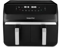 Instant Pot Vortex Dual Drawer 8L Airfryer – Dubbele Airfryer met 2x 4L Laden – SyncCook™ & SyncFinish™ – ClearCook – 8-in-1 – Tot 205°C – Vaatwasserbestendig