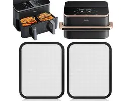 Protection anti-éclaboussures en acier inoxydable pour Cosori Airfryer 8,5 litres et Dual Blaze TwinFry 10 litres – protection anti-graisse à mailles fines pour friteuses à air