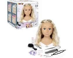 Smoby - My Beauty Blond Styling Head - Kaphoofd - Kapper - Educatief