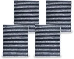 Actieve koolstoffilter geurfilter compatibel met Siemens/Bosch/Neff/Gaggenau afzuigkappen | Als vervanging voor originele filter LZ56200/DSZ5201/DZZ1XX1B6 (4 stuks)