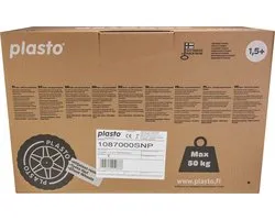 Plasto Scooter Perzikkleur - Baby Walker - Stille Wielen - Loopauto - Zithoogte 22 cm - Special Edition Zachte Neutrale Kleuren - Gemaakt in Finland - Vanaf 1 Jaar