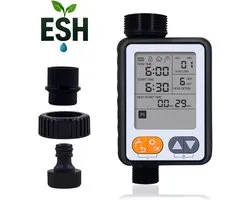 ESH - Beregeningscomputer - Besproeiingscomputer - Watertimer - Met Regensensor - Timer functie tot 32 dagen - Bewateringscomputer zonder app