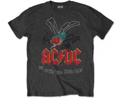AC/DC - Fly On The Wall Heren T-shirt - S - Grijs