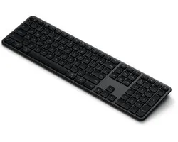 Satechi Slim EX3 draadloos toetsenbord – Bluetooth 5.3 kanalen – Compatibel met iOS, Android, Windows, MacOS – Energiezuinige modus met 12 maanden levensduur - Zwart