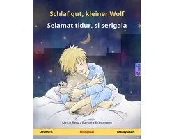 Sefa Bilinguale Bilderbücher - Schlaf gut, kleiner Wolf – Selamat tidur, si serigala (Deutsch – Malaysisch)