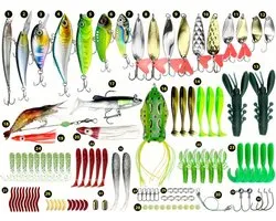Nivard Visspullen - Viskoffer - Tacklebox - Kunstaas - Vis Accessoires - Hengelsport - Spullen - Roofvis - Karper - Snoek - 122 stuks