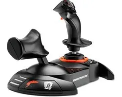 THRUSTMASTER T.FLIGHT HOTAS NEO ACE COMBAT 8 WINGS OF THEVE Edition - Joystick de vol & manette des gaz avec retour de vibration - PS5, PS4, PC - Contrôleur de simulation sous licence officielle