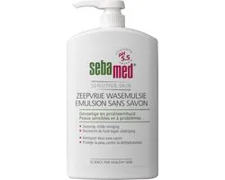 Sebamed Zeepvrije Wasemulsie – Douchemiddel – Voor gezicht, lichaam en handen – 1 liter