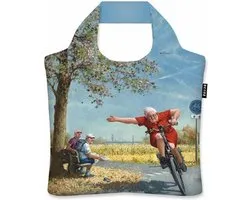 Ecozz tas - Turbo - Marius van Dokkum - met rits - 46x41 cm