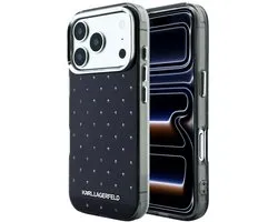 Karl Lagerfeld - IML Rhinestones and Electroplated Logo (KLHCP18X6HCRDKLK) - iPhone 18 Pro Max / iPhone 17 Pro Max - Black