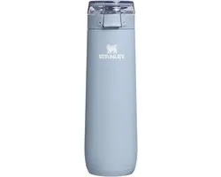 STANLEY Flowstate Spring Bottle 0.59L (Blue Dream Stone) – Lekvrije RVS Waterfles met Draagriem & Flip-Top Lock – Dubbelwandig Geïsoleerd – BPA Vrij