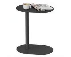 Table d'appoint ACAZA - Petite table - Noir - Table de chevet - Élégante & Pratique - Table de canapé - Table d'appoint en métal - Japandi organique