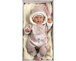Poupée Llorens Soft Body 44 cm avec gigoteuse Sound et tétine
