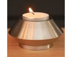 Mini urn - Waxinelichthouder - Zilver kleurig - Voor waxinelichtje - Kaars