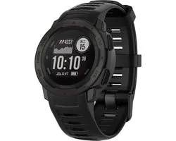 Bracelet de montre intelligente en Siliconen Strap-it - adapté à Garmin Instinct 1 / Garmin Instinct 2 - noir
