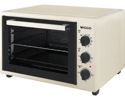 Wiggo WMO-E353(C) - Mini four pose libre - 35 litres - 1800 Watt - Minuterie - Crème