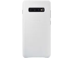 EF-VG975LWEGWW Samsung Leather Cover Galaxy S10 Plus White