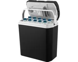MOA Koelbox Elektrisch 12v 230 volt - 22L - Frigobox - Camping Koelkast - Auto en Camping - Koelen en Verwarmen - Zwart