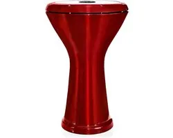 Professionele Darbuka - Percussie Instrument - Muziek Maken - Met Reservetrommelvel - 22 cm Diameter - Rood