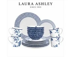 Laura Ashley Blueprint Serviesset - Servies - Dinnerset Giftset 16 Delig