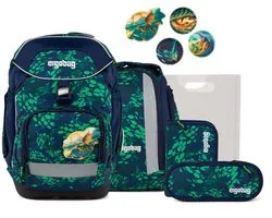 ergobag schooltas Pack Set 6-delig DrachenbezwingBär donkerblauw