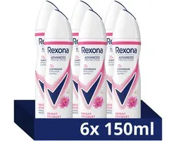 Rexona - Anti-Transpirant Spray - Women Advanced Protection - Bright Bouquet - 6 x 150 ml - Voordeelverpakking