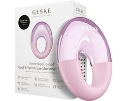 GESKE SmartAppGuided™ Cool & Warm Eye Massager | 7 in 1 | Multifunctioneel massageapparaat | Ogen en gezicht | Batterijloos koelen en warmen | Verstevigt en ontspant | Ringvormig ontwerp