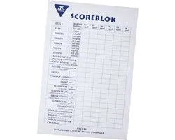Scoreblok - Yahtzee - Blok 50 vel