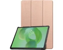 Étui adapté pour Lenovo Idea Tab Housse Case Tablette Étui Tri-fold - Housse Adaptée pour Lenovo Idea Tab Étui Hard Cover Bookcase Housse - Or rosé
